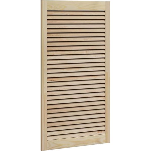 Vidaxl Armadio Con Anta Naturale 110 X 2,1 X 59,5 Cm In Legno Di Pino Massiccio-image