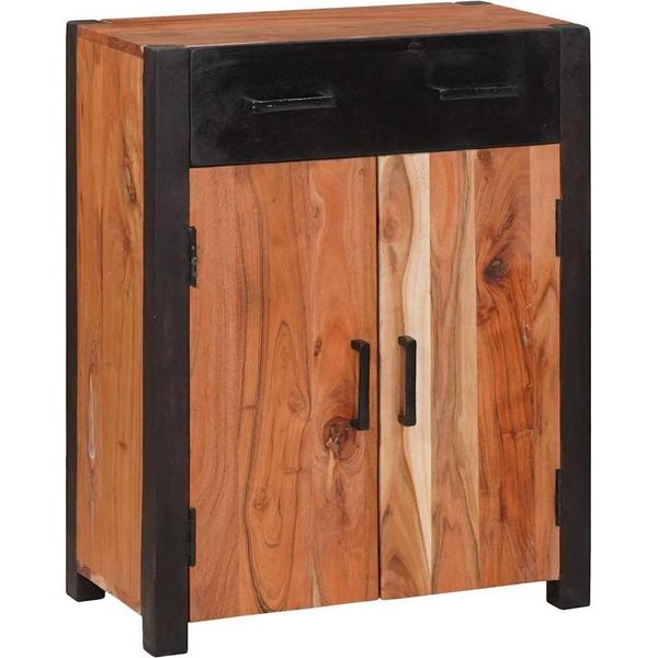 Syfax™ Credenza Marrone 55 X 30 X 75 Cm Legno Di Acacia Massello-image