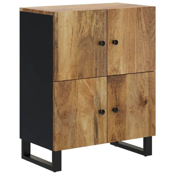 Syfax™ Credenza Con 4 Ante 60X33X75 Cm In Legno Massello Di Mango-image