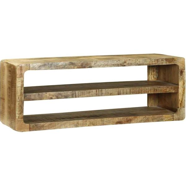 Syfax™ Mobile Tv Marrone 100 X 32 X 36 Cm Legno Massello Di Mango-image