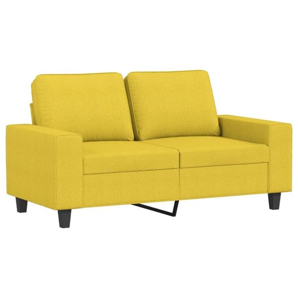 Syfax™ Divano A 2 Posti Giallo Chiaro 120 Cm In Tessuto-image