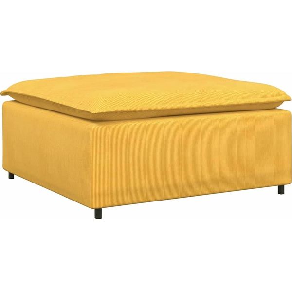 Syfax™ Modulo Poggiapiedi Divano Modulare Giallo Chiaro 100X100X48 Cm-image