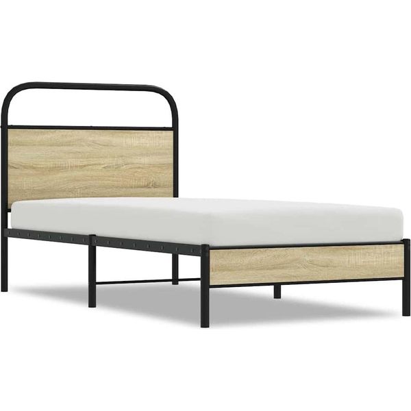Syfax™ Giroletto Senza Materasso Rovere Sonoma 75X190 Cm In Truciolato-image