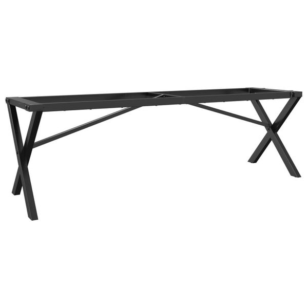 Syfax™ Telaio Gambe A X Per Tavolino Da Salotto 140X30X43Cm In Acciaio-image