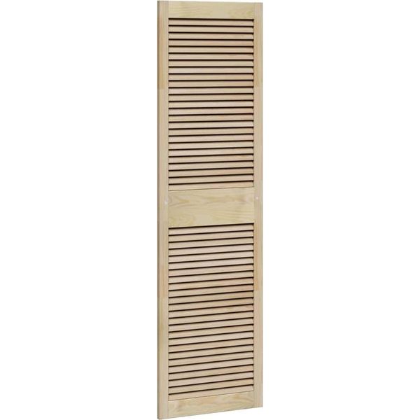 Vidaxl Armadio Con Anta Naturale 170 X 2,1 X 49,5 Cm In Legno Di Pino Massiccio-image