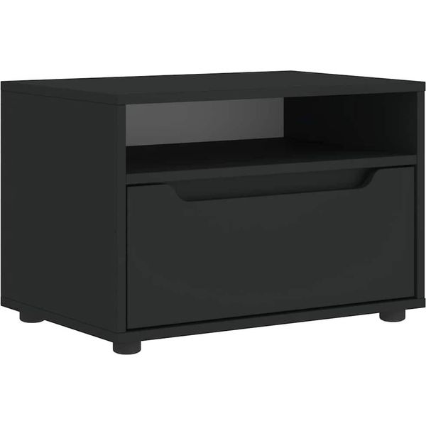 Syfax™ Mobile Tv Visnes Nero 60X40X38 Cm In Legno Multistrato-image