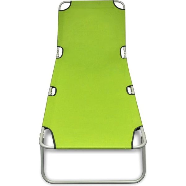 Syfax™ Lettino Pieghevole In Acciaio Verniciato A Polvere Verde Mela-image