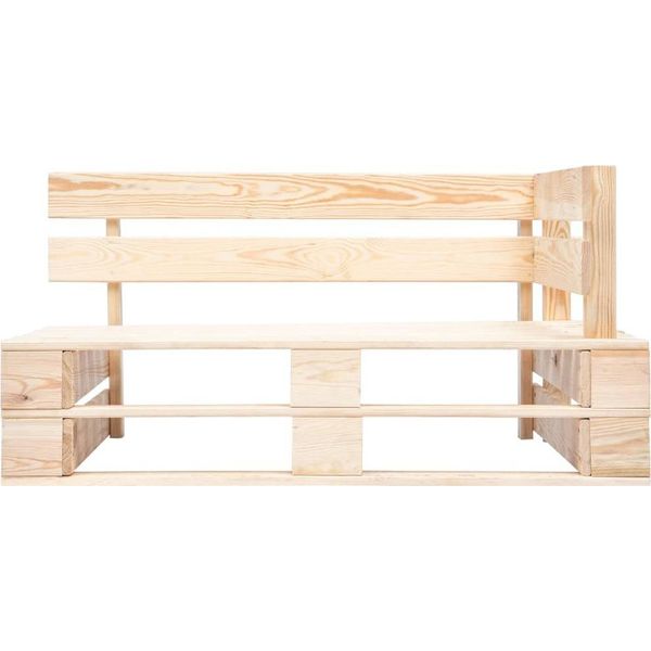 Syfax™ Panca Angolare Da Giardino Su Pallet In Legno-image