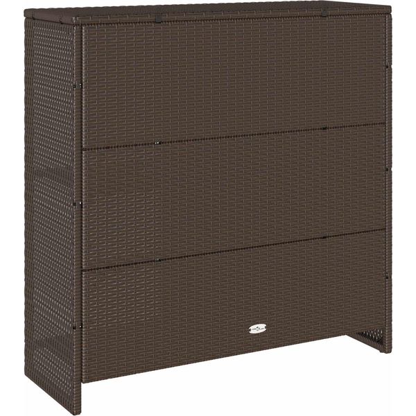 Syfax™ Armadio Con Lo Scaffale Marrone 100 X 36 X 102 Cm Rattan-image