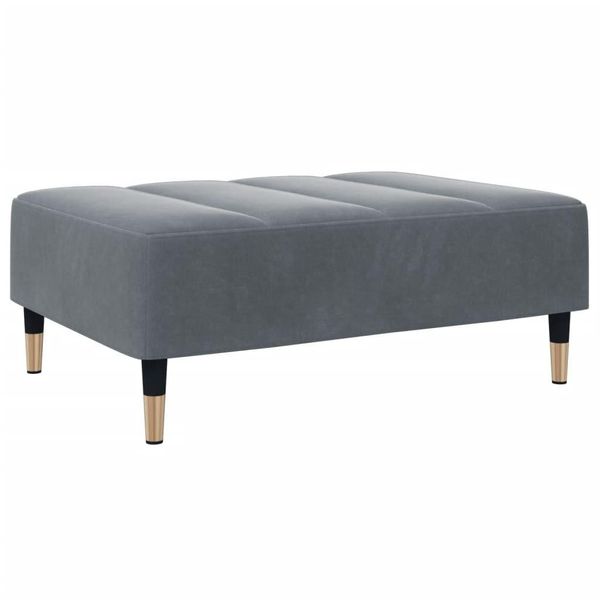 Syfax™ Poggiapiedi Grigio Scuro 77X55X31 Cm In Velluto-image