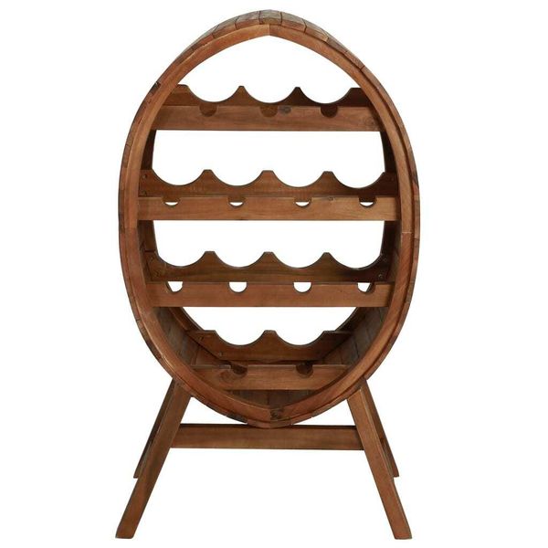 Syfax™ Portavini Da 13 Bottiglie In Legno Massello D'acacia-image