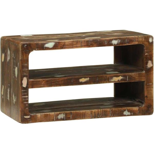 Syfax™ Mobile Tv 60 X 32 X 36 Cm Legno Massello Di Recupero-image
