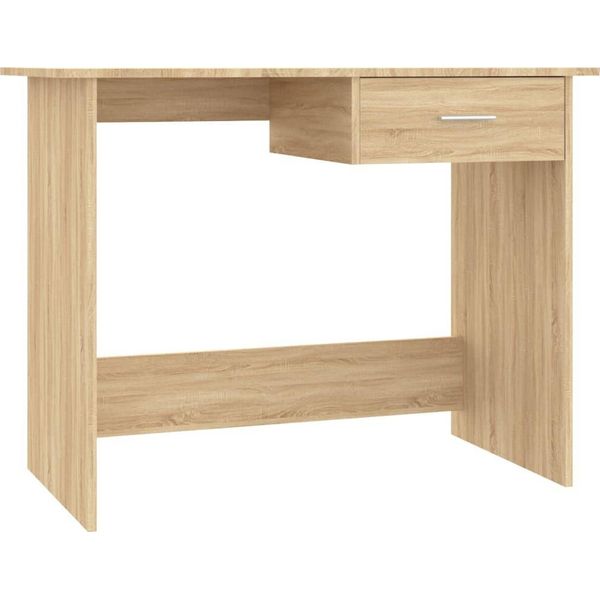 Syfax™ Scrivania Rovere Sonoma 100X50X76 Cm In Legno Multistrato-image