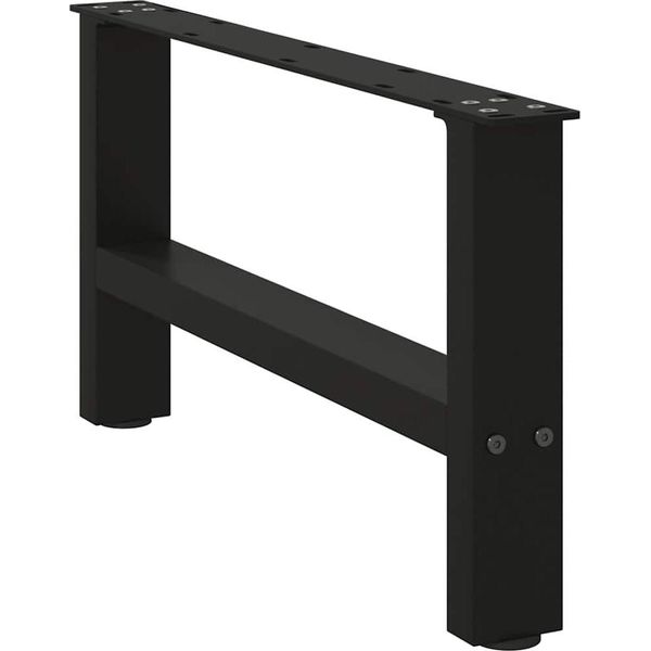 Syfax™ Gambe Per Tavolino Da Caffè Nere 2 Pz 70X(30-31) Cm Acciaio-image