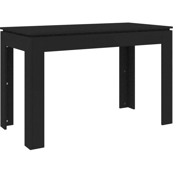 Syfax™ Tavolo Da Pranzo Nero 120X60X76 Cm In Legno Multistrato-image