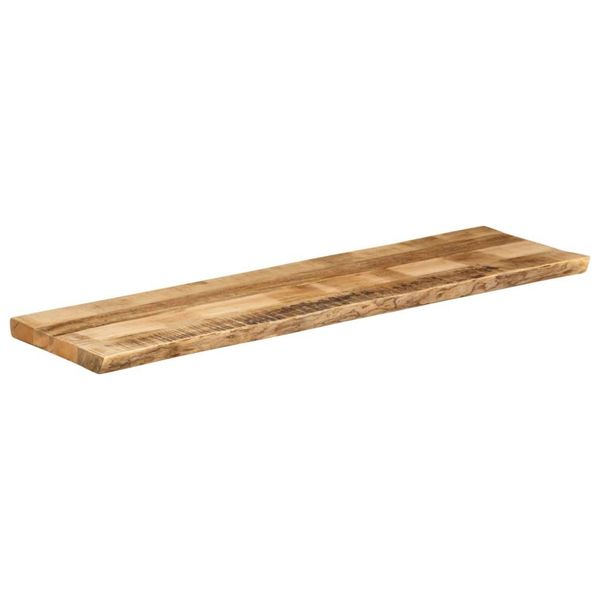 Syfax™ Piano Tavolo Bordi Vivi 160X40X2,5 Cm Legno Di Mango Grezzo-image