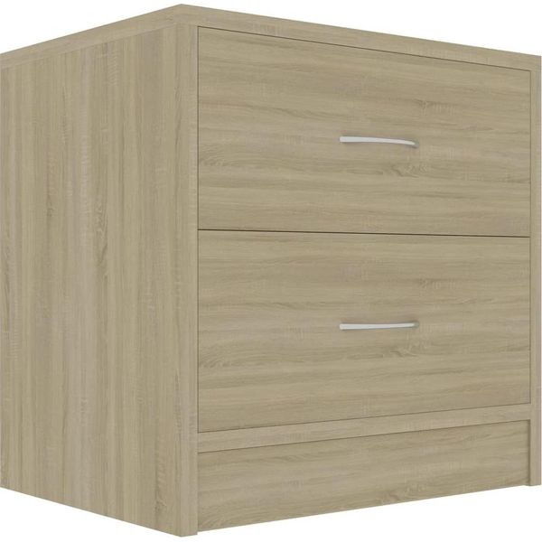 Syfax™ Comodino Rovere Sonoma 40X30X40 Cm In Legno Multistrato-image