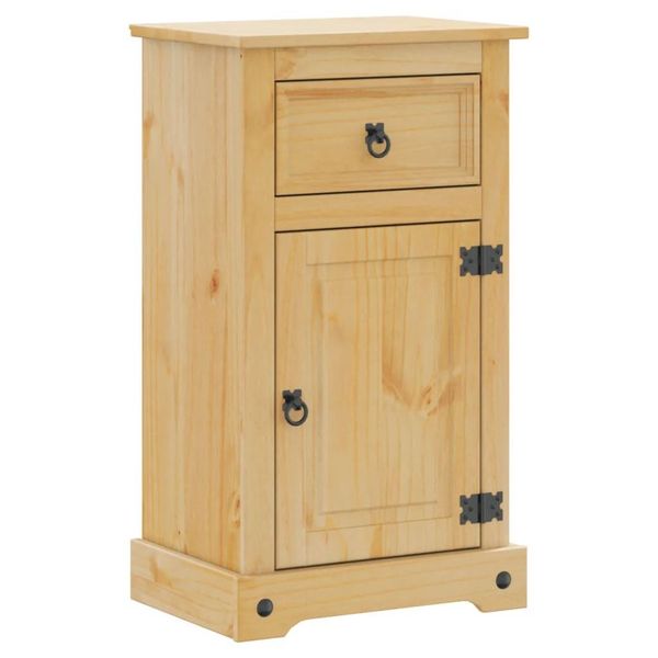 Syfax™ Mobile Da Bagno 45X33X80 Cm In Legno Massello Di Pino-image
