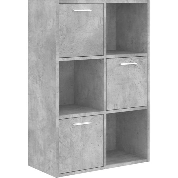 Syfax™ Armadietto Grigio Cemento 60X29,5X90 Cm In Legno Multistrato-image