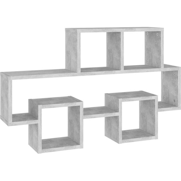 Syfax™ Scaffale Muro Auto Grigio Cemento 82X15X51 Cm Legno Multistrato-image