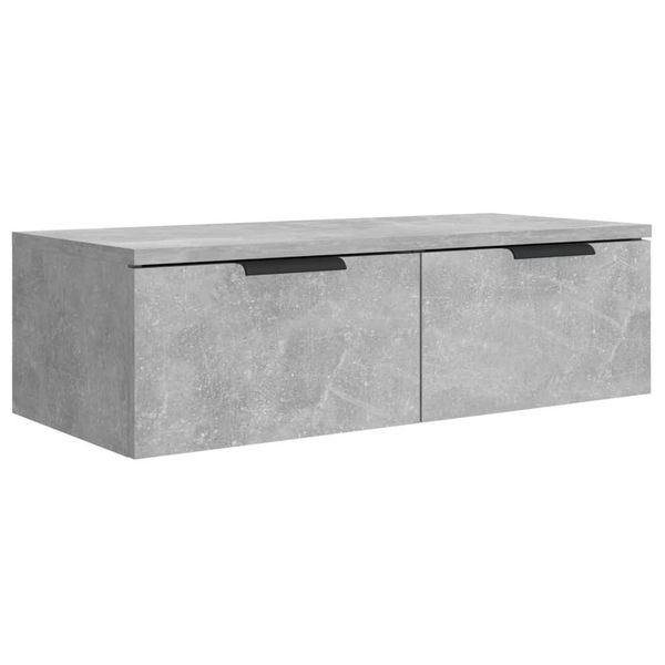 Syfax™ Armadietto A Muro Grigio Cemento 68X30X20 Cm Legno Multistrato-image