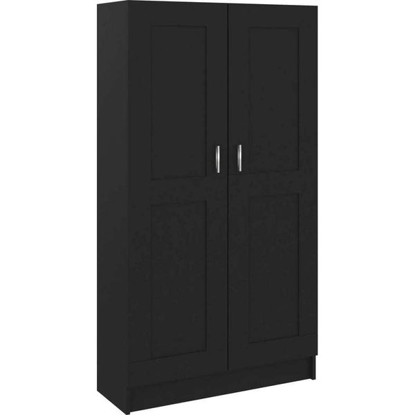 Syfax™ Libreria Nera 82,5X30,5X150 Cm In Legno Multistrato-image