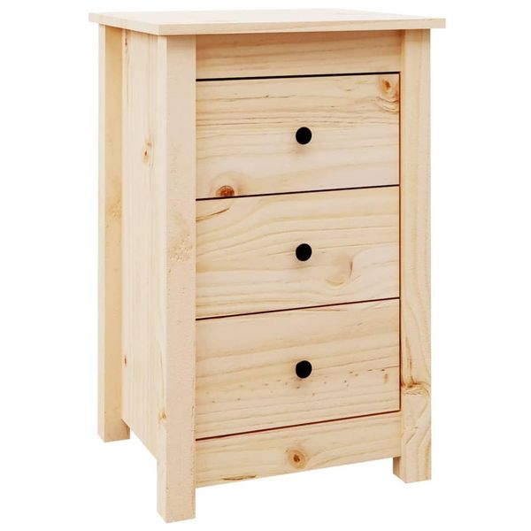 Syfax™ Comodino 40X35X61,5 Cm In Legno Massello Di Pino-image