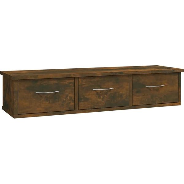 Syfax™ Mobile A Parete Rovere Fumo 88X26X18,5 Cm In Legno Multistrato-image