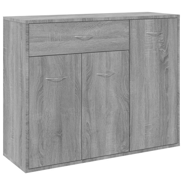 Syfax™ Credenza Grigio Sonoma 88X30X70 Cm In Legno Ingegnerizzato-image