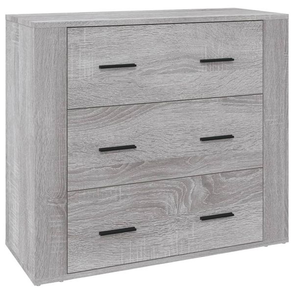 Syfax™ Credenza Grigio Sonoma 80X33X70 Cm In Legno Multistrato-image