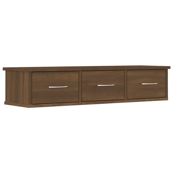 Syfax™ Armadietto Parete Rovere Marrone 88X26X18,5Cm Legno Multistrato-image