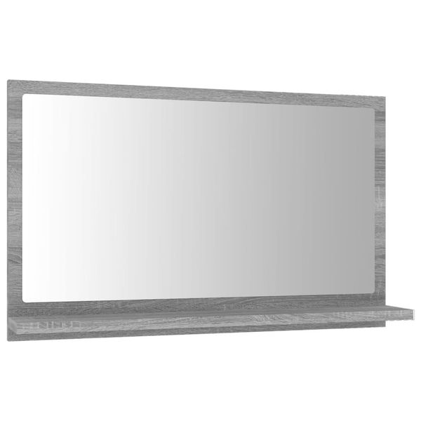 Syfax™ Specchio Da Bagno Grigio Sonoma 60X10,5X37 Cm Legno Multistrato-image