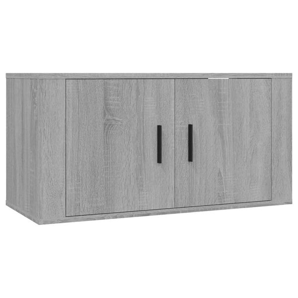 Syfax™ Mobile Porta Tv A Parete Grigio Sonoma 80X34,5X40 Cm-image
