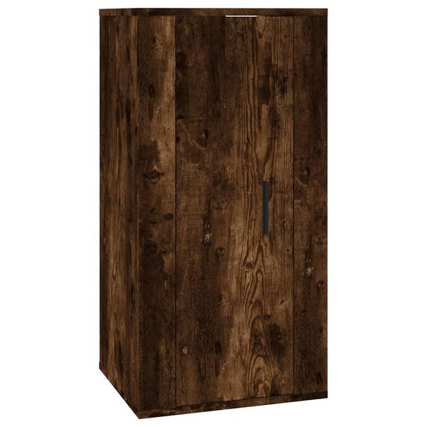 Syfax™ Mobile Porta Tv A Parete Rovere Fumo 40X34,5X80 Cm-image