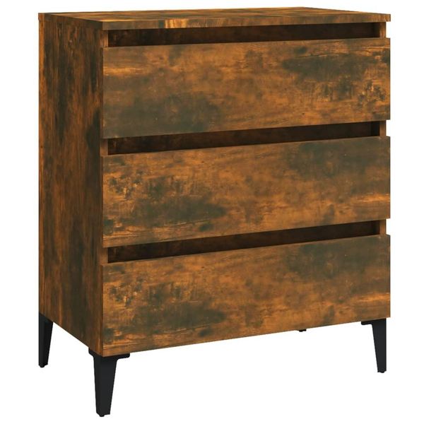 Syfax™ Credenza Rovere Fumo 60X35X69 Cm In Legno Multistrato-image