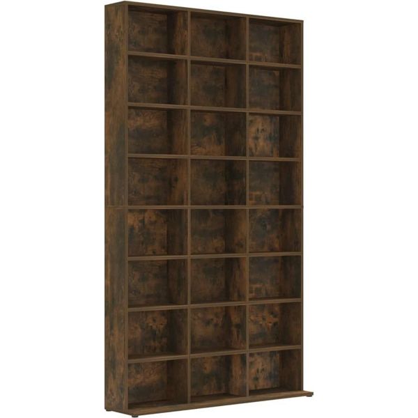 Syfax™ Mobile Porta Cd Rovere Fumo 102X23X177,5 Cm Legno Multistrato-image