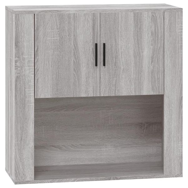 Syfax™ Mobile Pensile Grigio Sonoma 80X33X80 Cm In Legno Multistrato-image
