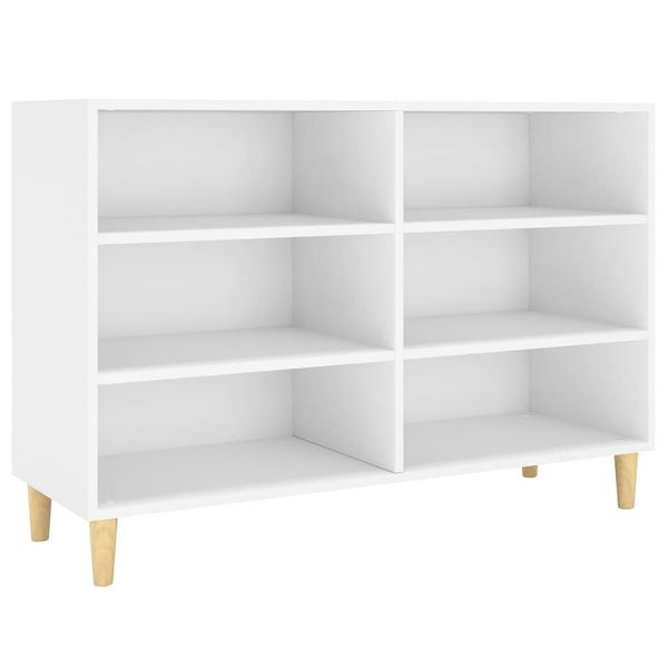 Syfax™ Credenza Bianca 103,5X35X70 Cm In Legno Multistrato-image