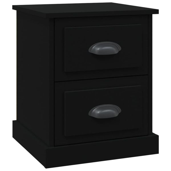 Syfax™ Comodino Nero 39X39X47,5 Cm In Legno Multistrato-image