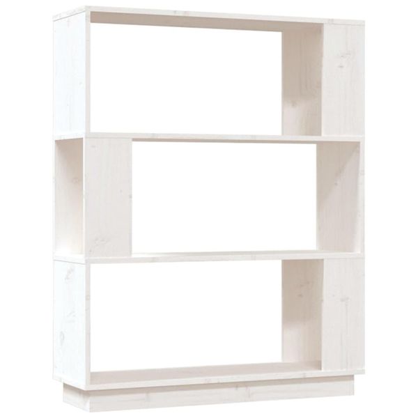 Syfax™ Libreria/Divisorio Bianco 80X25X101 Cm Legno Massello Di Pino-image