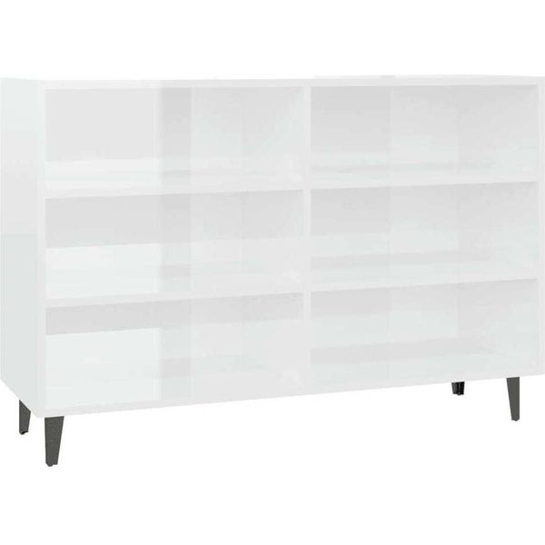 Syfax™ Credenza Bianco Lucido 103,5X35X70 Cm In Legno Multistrato-image