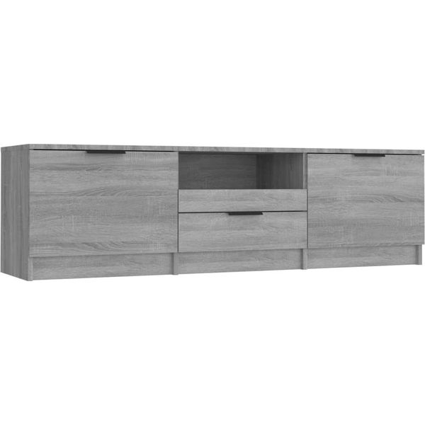 Syfax™ Mobile Tv Grigio Sonoma 140X35X40 Cm In Legno Ingegnerizzato-image