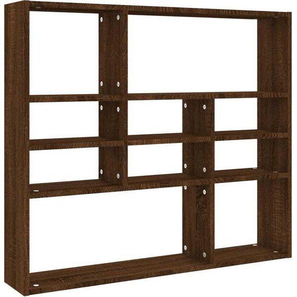 Syfax™ Scaffale A Parete Rovere Marrone 90X16X78 Cm Legno Multistrato-image