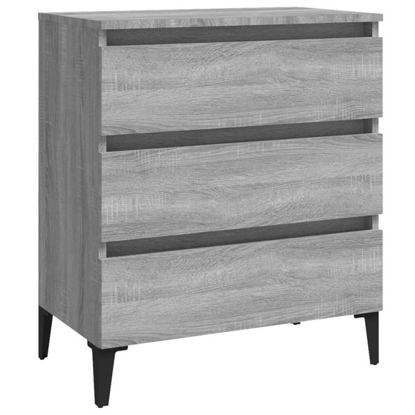 Syfax™ Credenza Grigio Sonoma 60X35X69 Cm In Legno Multistrato-image