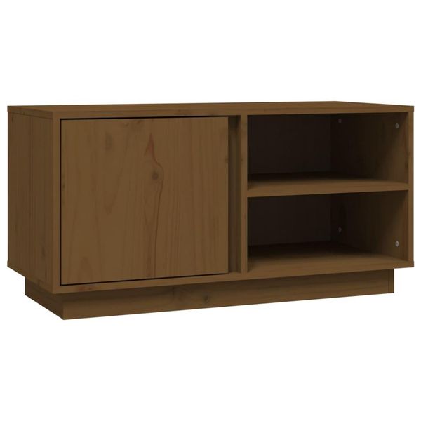 Syfax™ Mobile Porta Tv Ambra 80X35X40,5 Cm In Legno Massello Di Pino-image
