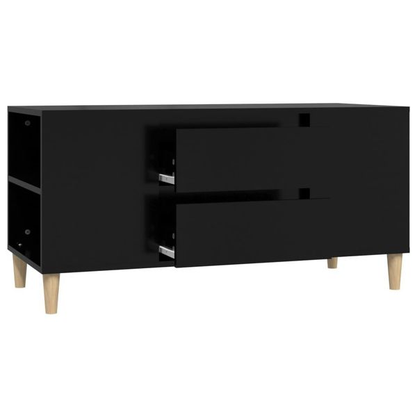 Syfax™ Mobile Porta Tv Nero 102X44,5X50 Cm In Legno Multistrato-image