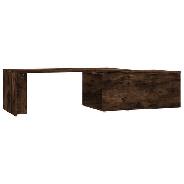Syfax™ Tavolino Da Salotto Rovere Fumo 150X50X35 Cm Legno Multistrato-image