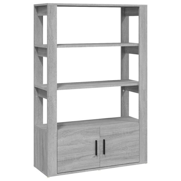 Syfax™ Credenza Grigio Sonoma 80X30X119,5 Cm In Legno Multistrato-image