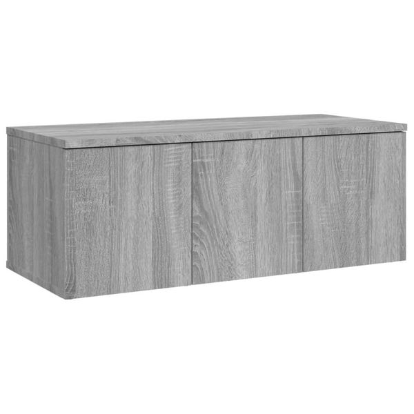 Syfax™ Mobile Porta Tv Grigio Sonoma 80X34X30 Cm In Legno Multistrato-image