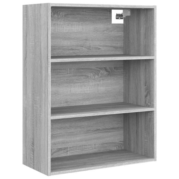 Syfax™ Armadietto Pensile A Parete Grigio Sonoma 69,5X32,5X90 Cm-image